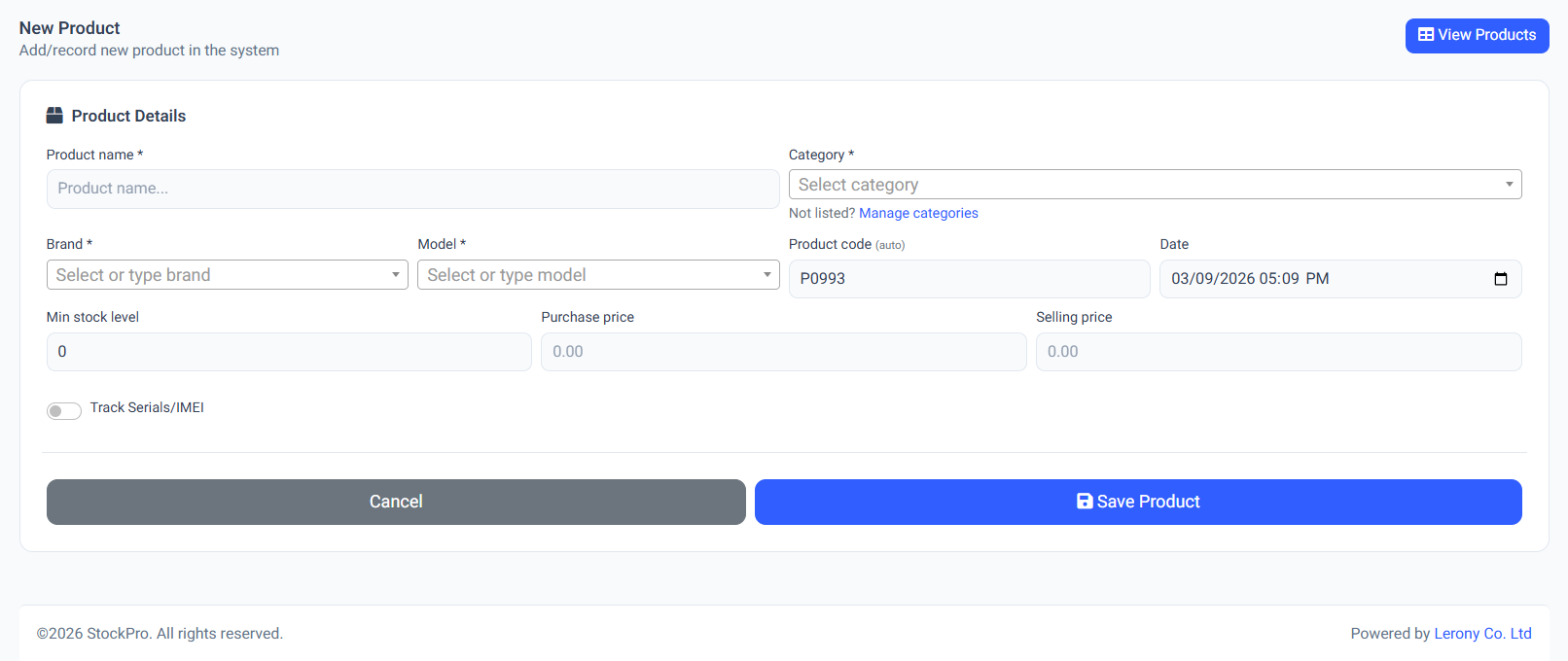 Defining New Products